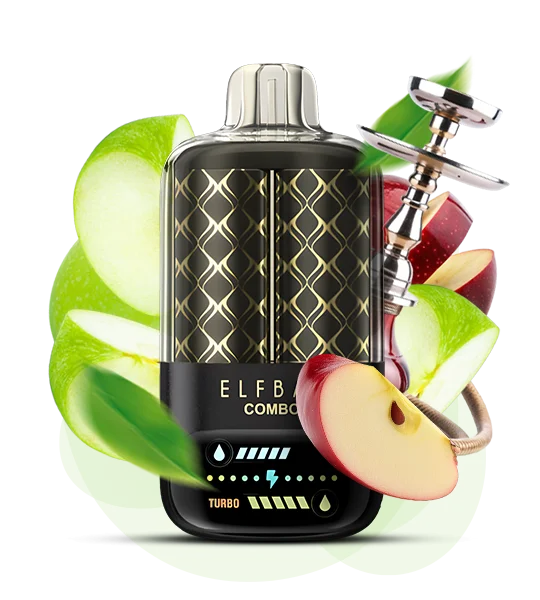 Elf Bar Combo 25000 Green Apple & Double Apple Shisha